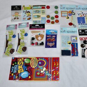 SUPER LOT OF 3D 3 D NOT FLAT SCRAPBOOKING STICKERS - SUCH A NICE & CUTE VARIETY